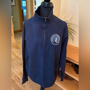 Minnesota Timberwolves Half-Zip ‘47 Brand Navy Sweatshirt XL